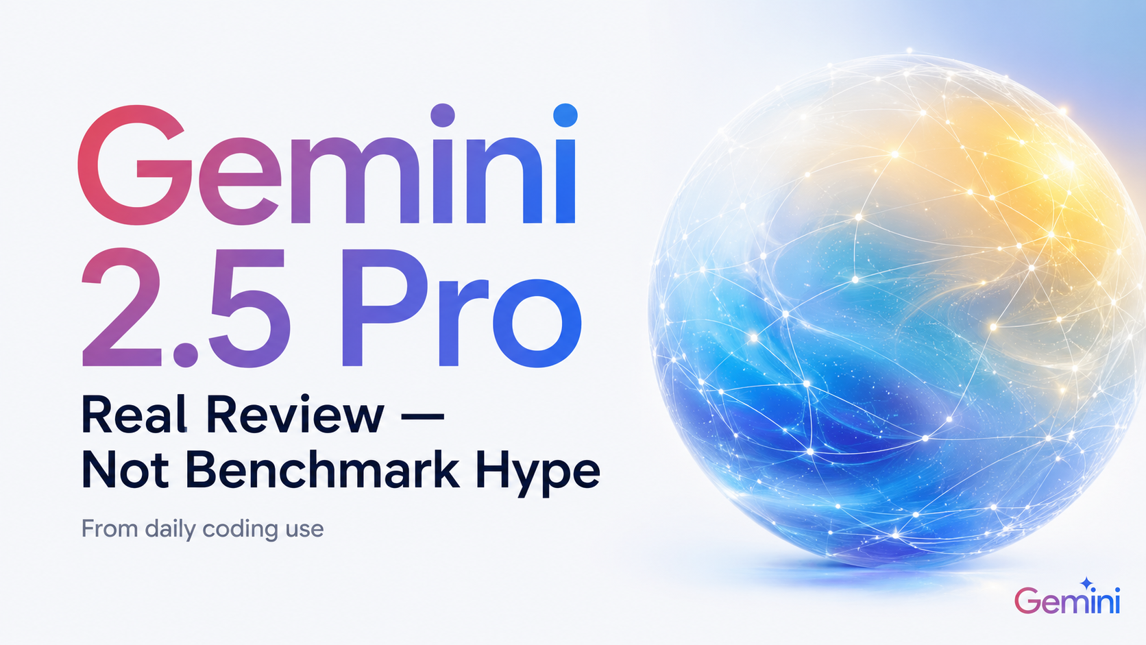 Gemini 2.5 Pro Review โ I Used It as My Main AI for 5 Days Instead of Claude
